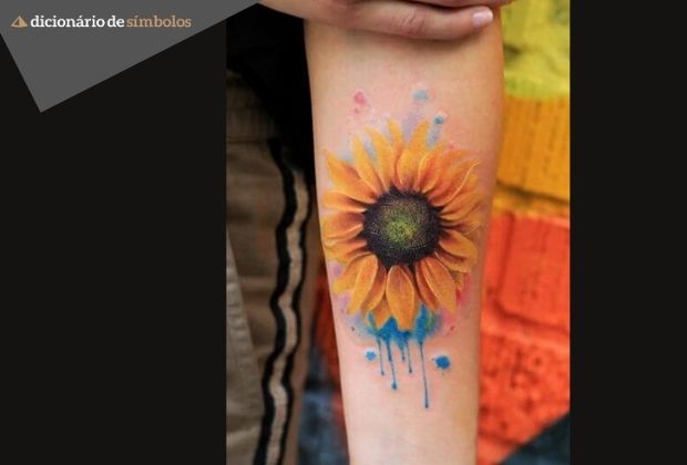 Saulespuķu tetovējums: nozīme un skaisti attēli